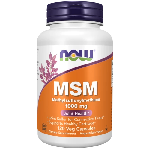 NOW - MSM 1000 mg - 120 kapsułek